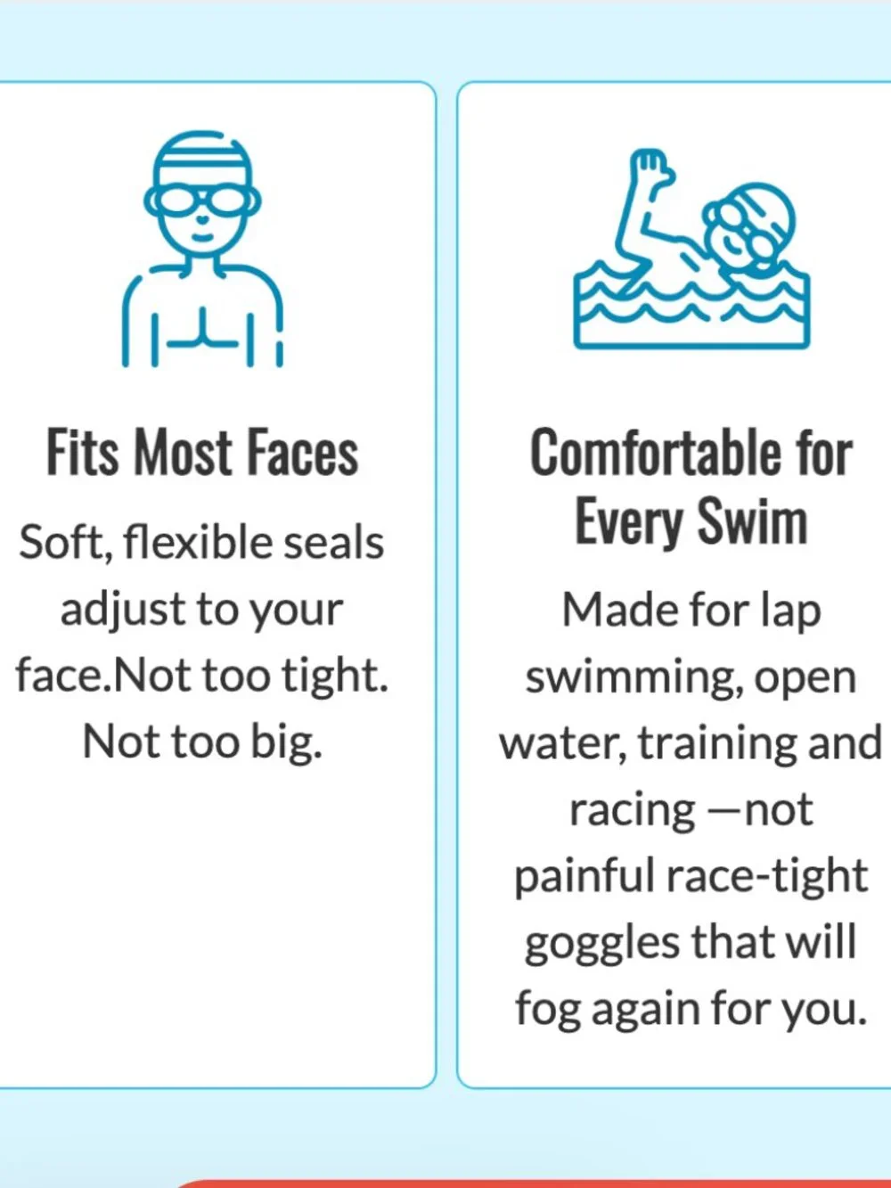 NanoClear Flex Swim Goggles Mirror - White/Grey